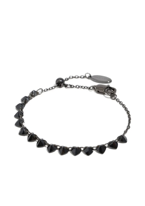Bimba y Lola heart-shaped crystals bracelet - Black
