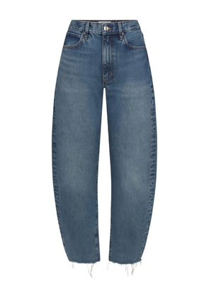 FRAME Bubble Crop frayed jeans - Blue