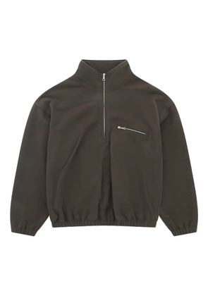 Rier half-zip long-sleeve sweatshirt - Brown
