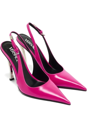 Versace Pre-Owned leather point-toe pumps - Pink