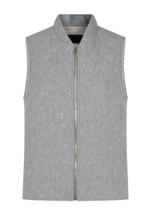 Fabiana Filippi sequin-embellished gilet - Grey