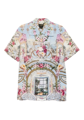 Camilla floral baroque-print shirt - Blue