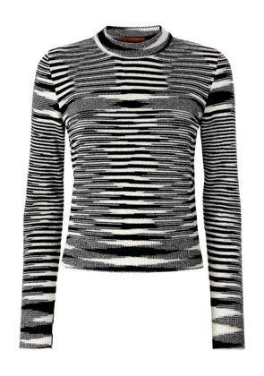 Missoni patterned crew-neck sweater - Black