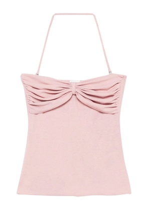 Nanushka draped-detail top - Pink