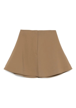 Nanushka stretch a-line skirt - Brown