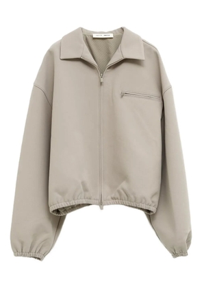 FEAR OF GOD ESSENTIALS zip-up collared jacket - Grey