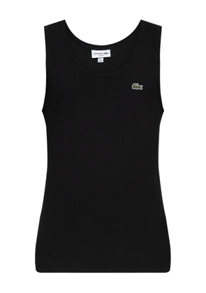 Lacoste ribbed-knit tank top - Black