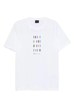 PS Paul Smith multi-stripe cotton T-shirt - White