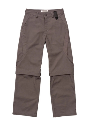 Hyein Seo detachable-zip trousers - Brown