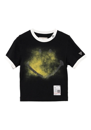 Maison MIHARA YASUHIRO smiley face-print T-shirt - Black