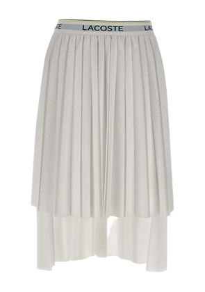 Lacoste pleated midi skirt - White