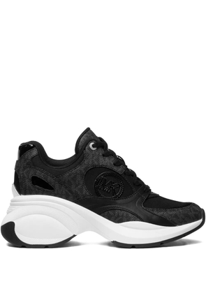 Michael Kors logo-plaque chunky trainers - Black