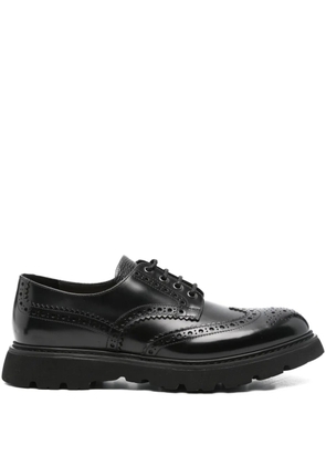 Doucal's leather oxford shoes - Black