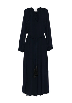Forte Forte tassel-embellished tie-neck maxi dress - Blue