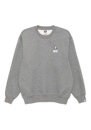 AAPE BY *A BATHING APE® logo-appliqué sweatshirt - Grey