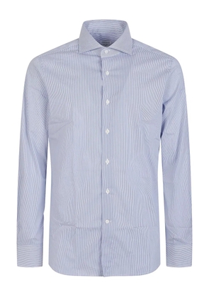 Orian striped cotton shirt - Blue