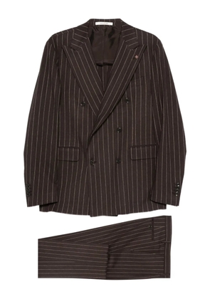 Tagliatore pinstripe suit - Brown