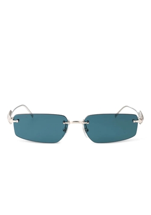 Cartier Eyewear studded rectangle-frame sunglasses - Blue
