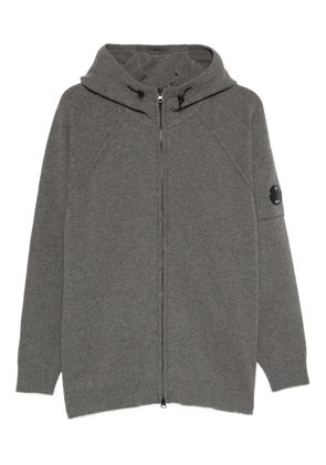 C.P. Company Lens-detail zip-up hoodie - Grey