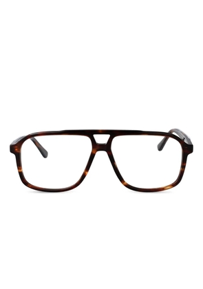 Calvin Klein tortoiseshell-pattern glasses - Brown
