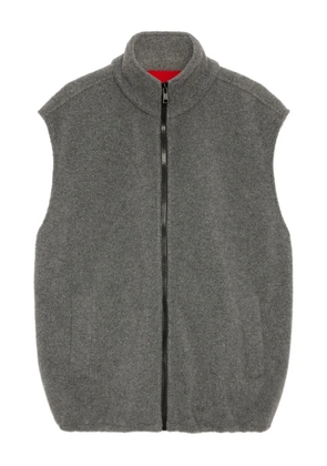 MSGM zip-fastening gilet - Grey
