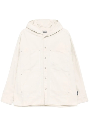 izzue hooded shirt jacket - Grey