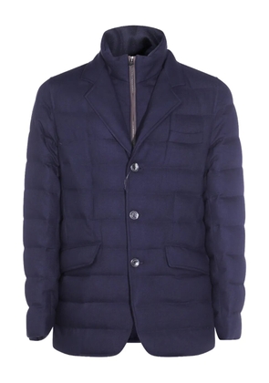 Herno quilted layered blazer - Blue
