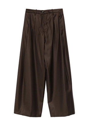 Nine In The Morning pleated palazzo trousers - Brown