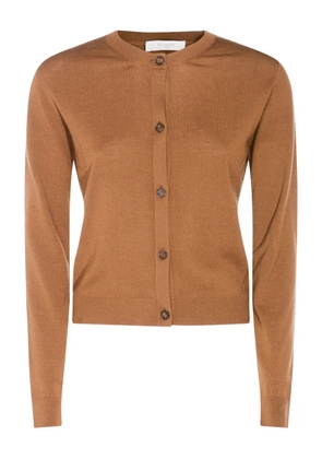 Zanone fine-knit buttoned cardigan - Brown