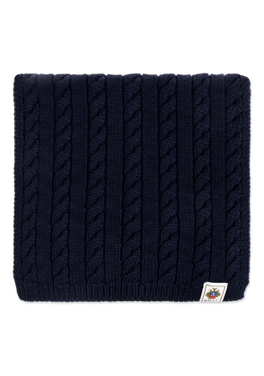 Bally cable-knit scarf - Blue