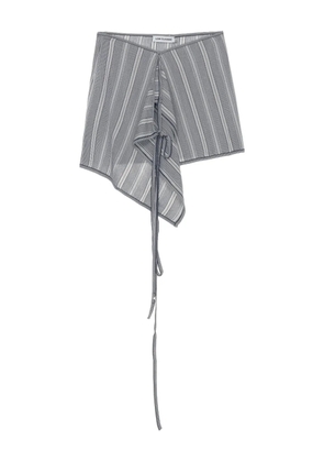 Low Classic asymmetric belted mini skirt - Blue