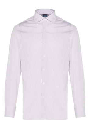 Finamore 1925 Napoli pinstripe long-sleeve shirt - Pink