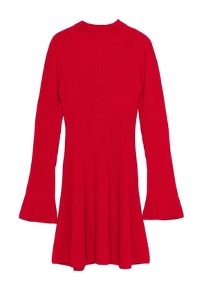 TWINSET ribbed mini dress - Red