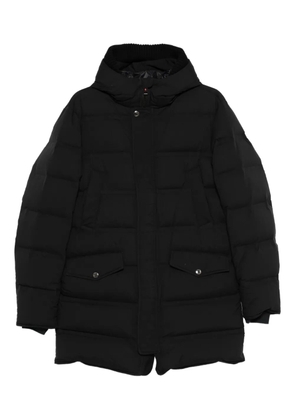 Kired hooded quilted coat - Black