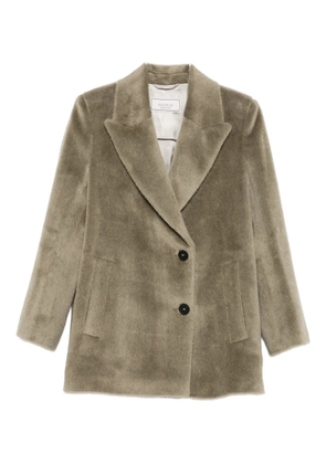 Peserico peak-lapels coat - Green
