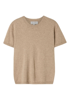 Lee Mathews short-sleeve cashmere top - Neutrals