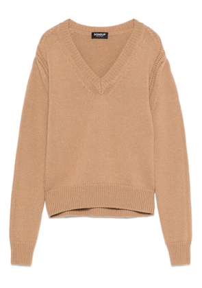 DONDUP V-neck sweater - Brown