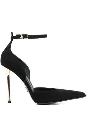 Sergio Levantesi 100mm Lara56 ankle-strap pointed-toe pumps - Black