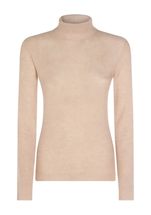 Fabiana Filippi roll-neck embellished sweater - Neutrals