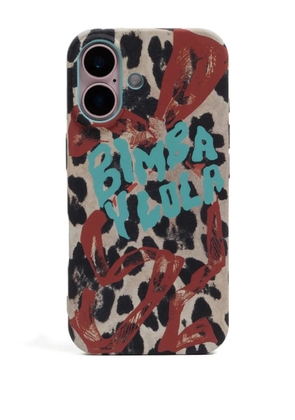 Bimba y Lola leopard-print iphone 16 case - Neutrals
