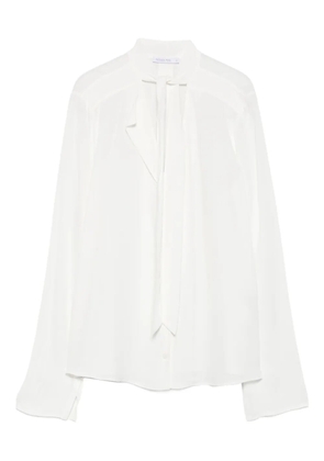 Patrizia Pepe tie-neck blouse - White