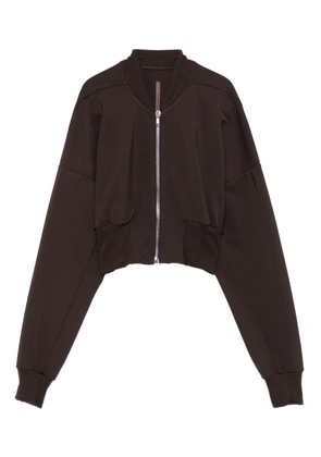 Rick Owens Lilies zip-front cropped coat - Brown