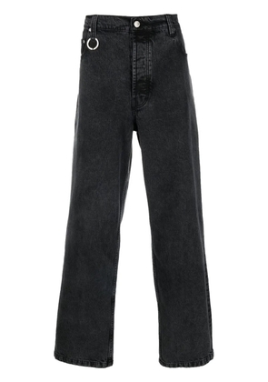 Études Studio mid-rise straight-leg jeans - Black