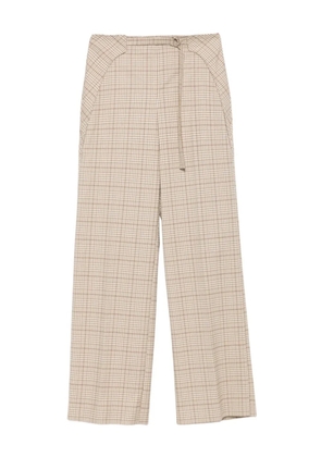 Patrizia Pepe checked trousers - Neutrals