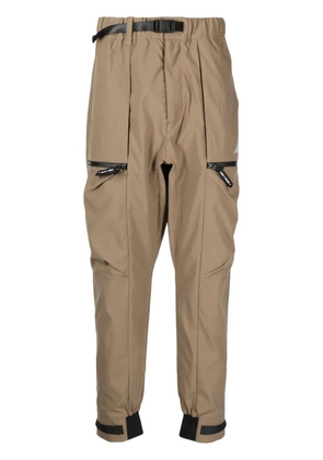 Spoonyard Primeflex drop-crotch tech joggers - Brown