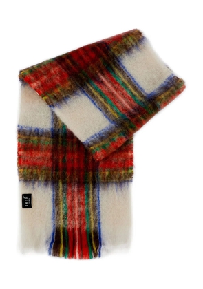 Irie' plaid-pattern scarf - White