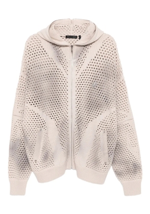 FIVE CM silver-plaque cardigan - Neutrals