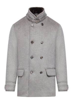 Moorer double-breasted wool coat - Grey