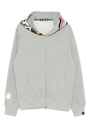 Mastermind Japan x Bape camo-panel hoodie - Grey