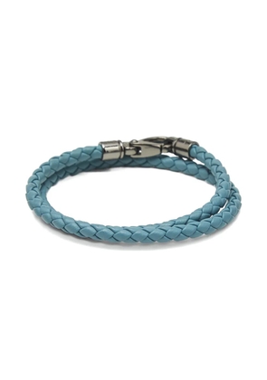 Tod's Vintage woven leather bracelet - Blue